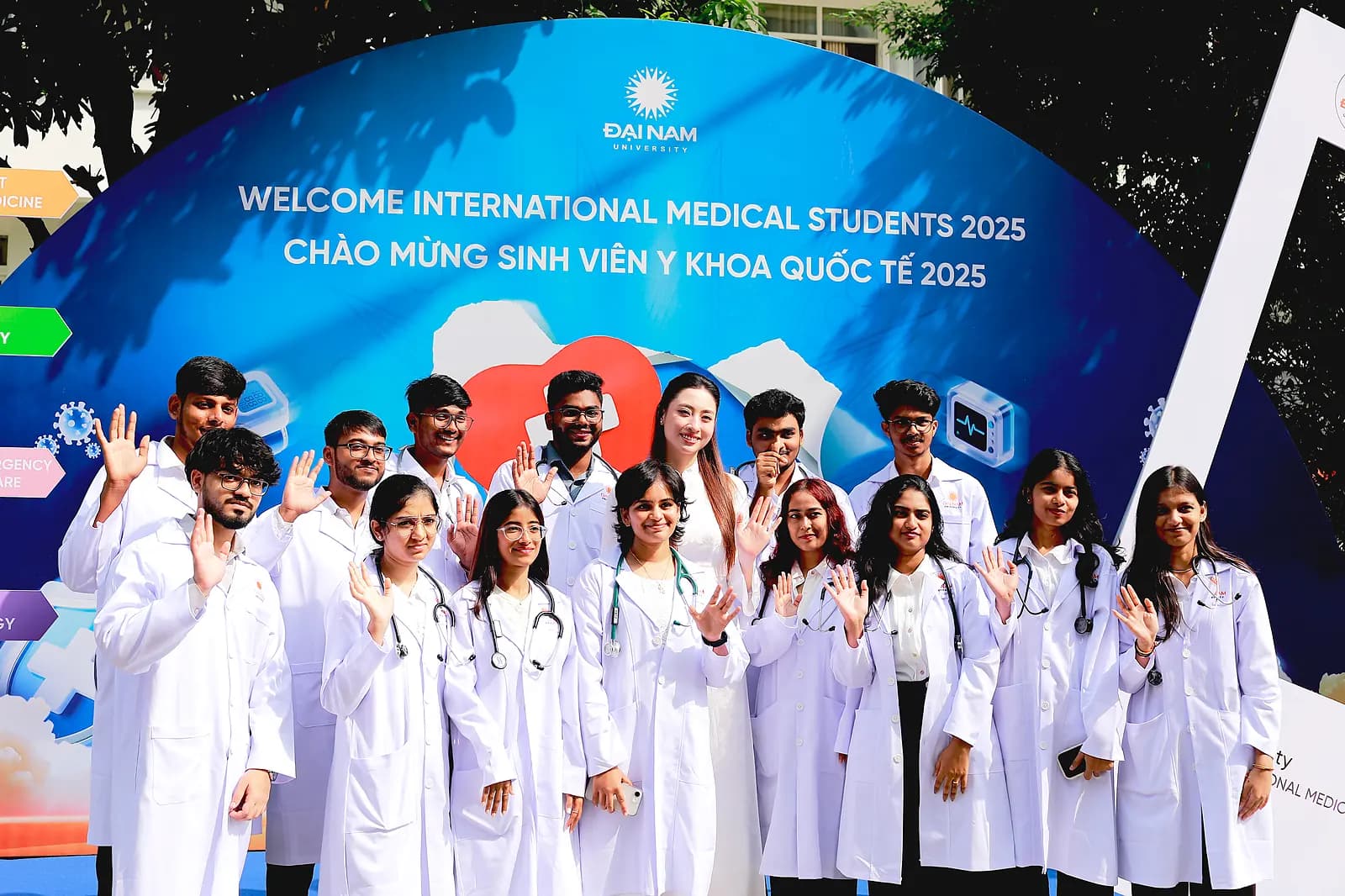 Clinical peer study sessions, seminars and campus activities at Dai Nam University (Dai Nam)