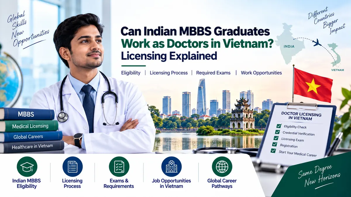 Can Indian MBBS Graduates Work as Doctors in Vietnam? Licensing Explain