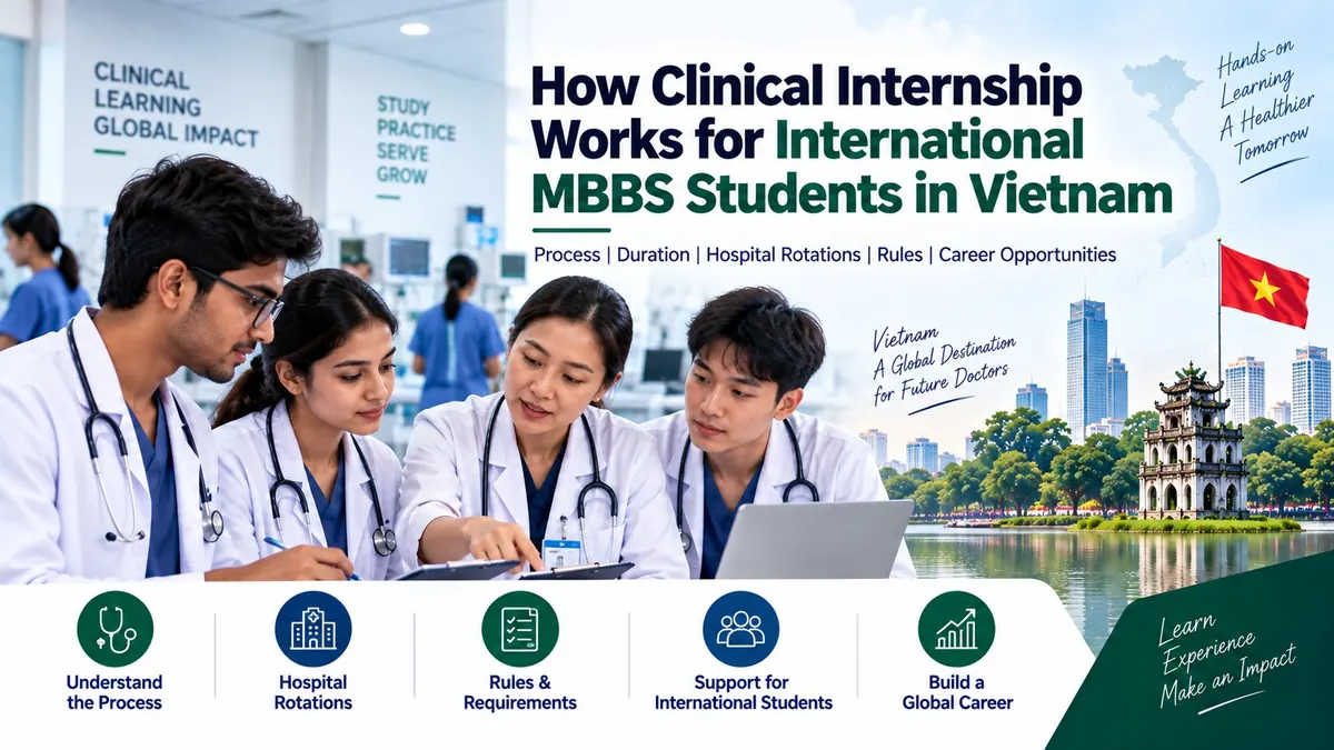 How Clinical Internship Works for International MBBS Students in Vietnam