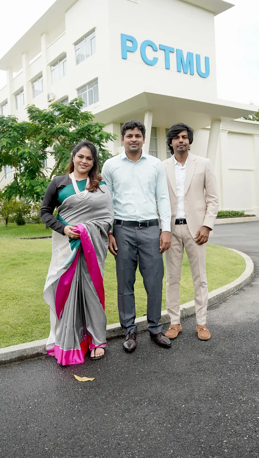 Indian student delegation and representatives at PCTMU campus