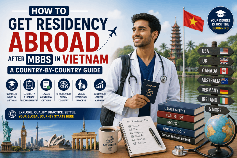 How to Get Residency Abroad After MBBS in Vietnam: A Country-by-Country Guide